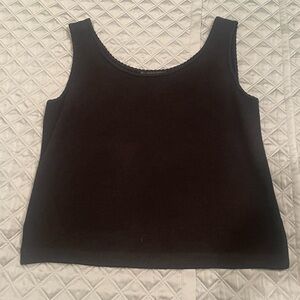 Women’s black St John shell, size M